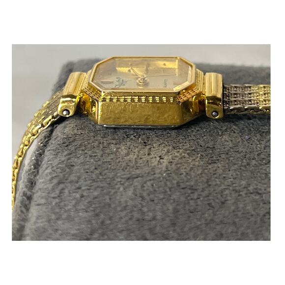 Diane Von Furstenberg Gold Plated Mesh Stainless Steel Watch Vintage untested - Picture 12 of 15